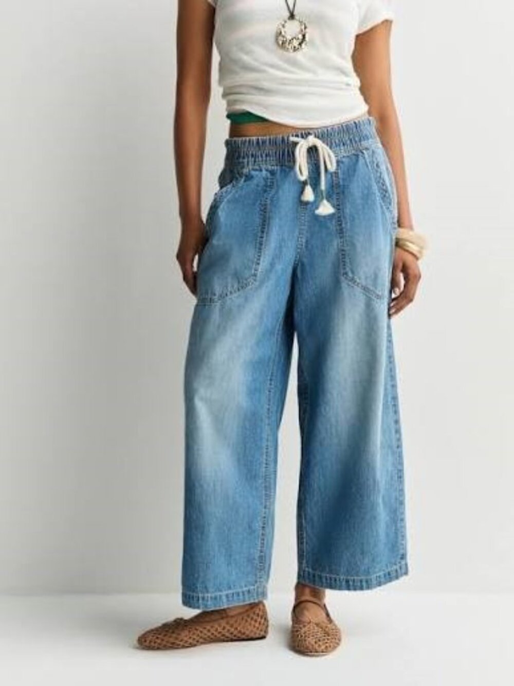 We The Free Easy Peasy Pull-On Jeans Size Medium #0039